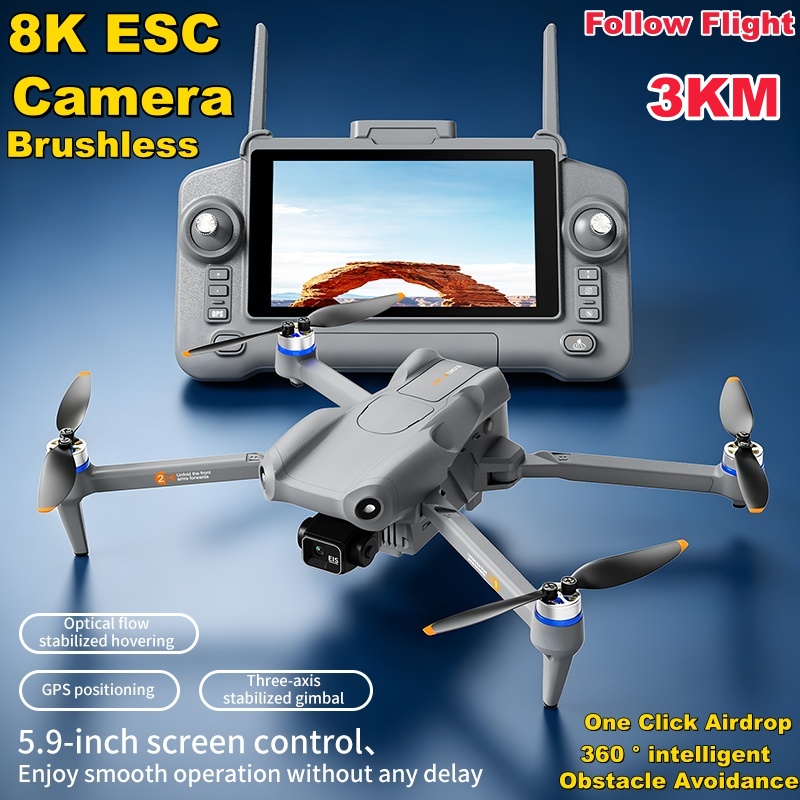 5.9in Touch Screen 3 Axis Gimb - đánh giá và giá Drone Controller Screen