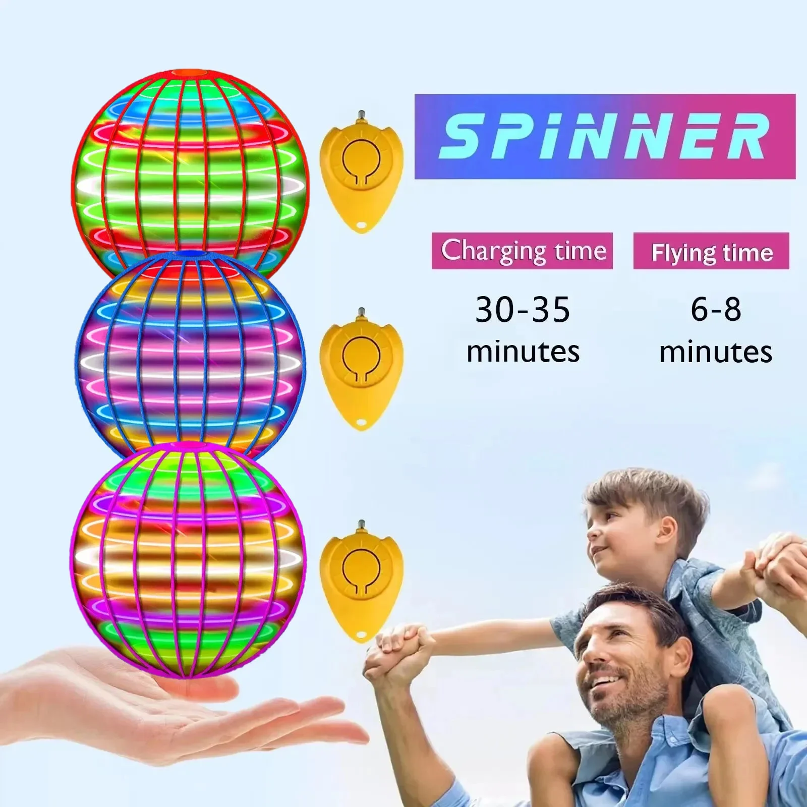 Flying Ball Boomerang Spinner  - đánh giá và giá Drone Strobe Light